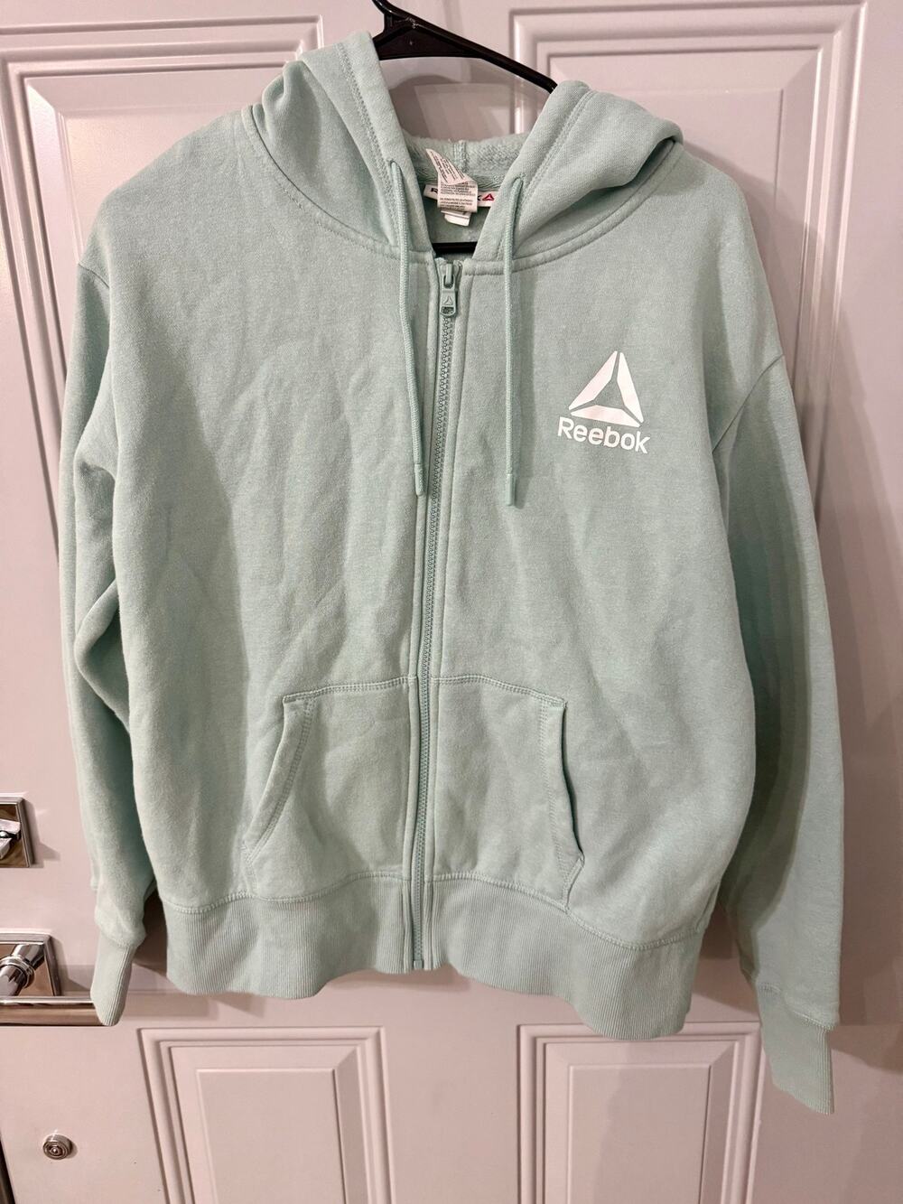 Reebok Women’s Full Zip Hoodie Mint Green Size M